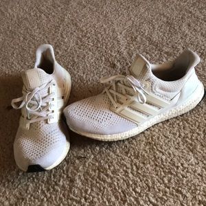 Adidas Triple white Ultra boost shoes